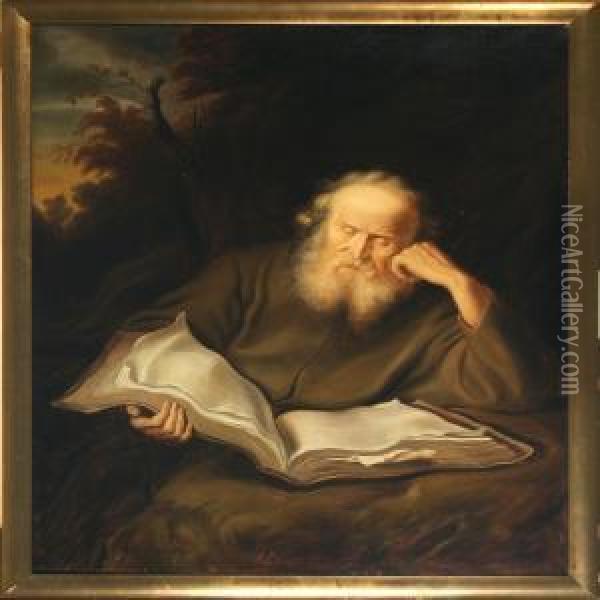 The Hermit Oil Painting - Salomon Koninck