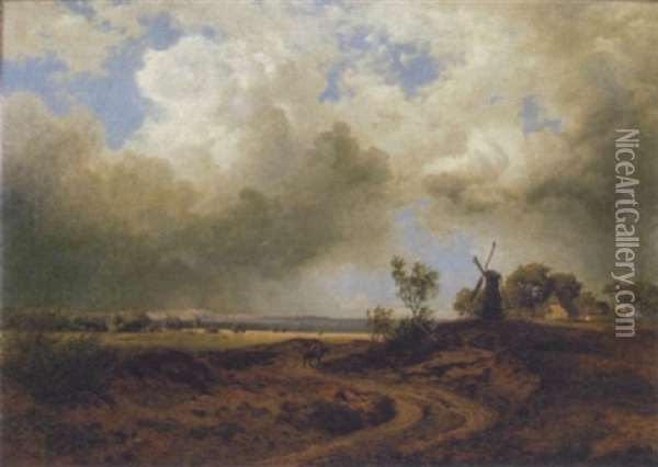 Holsteinische Landschaft Oil Painting - Karl Eckermann