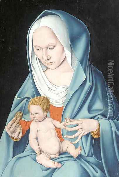 The Virgin and Child Oil Painting - South German School