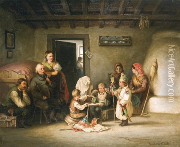 Betlehemes Keszulodes Oil Painting - Pal (Paul) Boehm