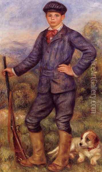 Jean Renoir As A Hunter Oil Painting - Pierre Auguste Renoir