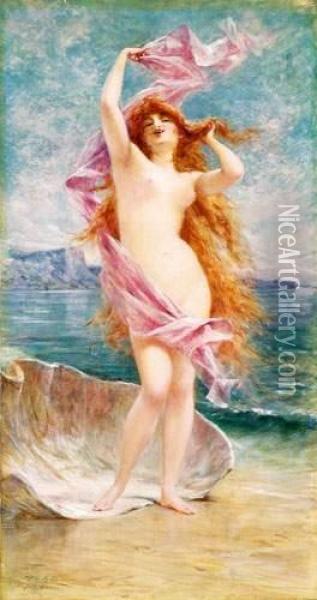 La Naissance De Venus Oil Painting - Theobald Chartran