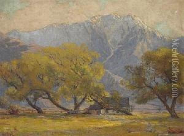 View Of San Jacinto Oil Painting - Anna Althea Hills