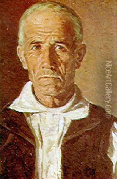 Retrato de anciano Oil Painting - Gabriel Puig Roda