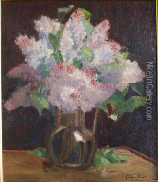 Bouquet De Lilas Oil Painting - Georges Binet
