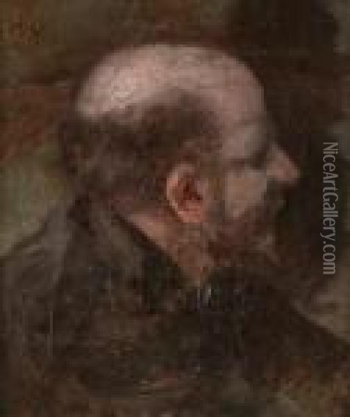 Portrait D'homme De Profil' Oil Painting - Henri Gervex