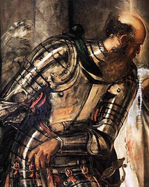 Crowning with Thorns (detail) Oil Painting - Jacopo Tintoretto (Robusti)