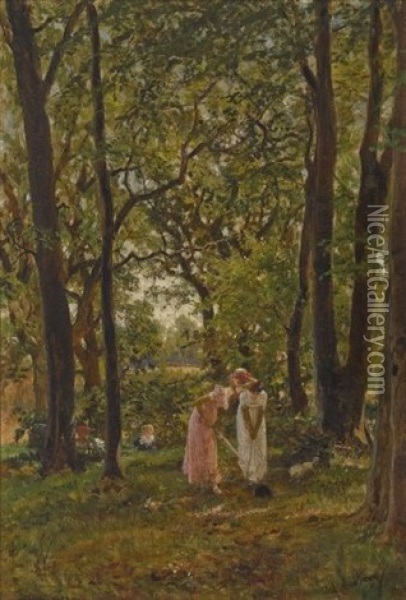 Naturforscher Oil Painting - Wilhelm August Lebrecht Amberg