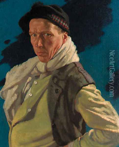 The Man from Aran Oil Painting - Willam Orpen