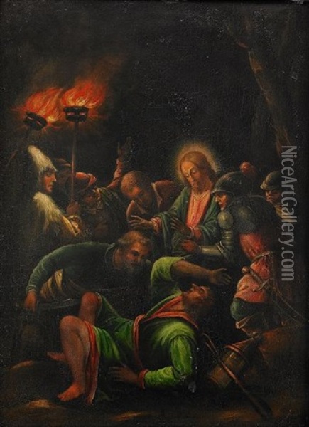 Kristus Pa Oljeberget Oil Painting - Leandro da Ponte Bassano