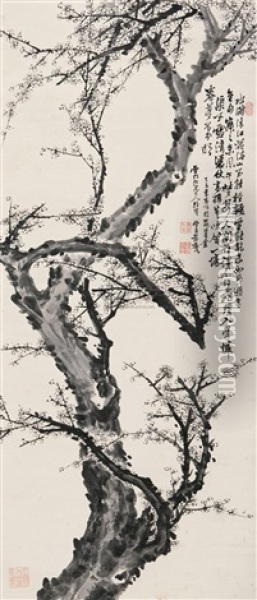 Plum Blossoms Oil Painting -  Peng Yulin