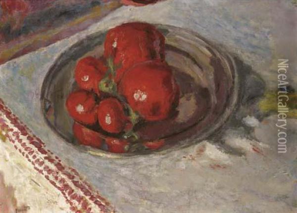 Tomates Oil Painting - Pierre Bonnard