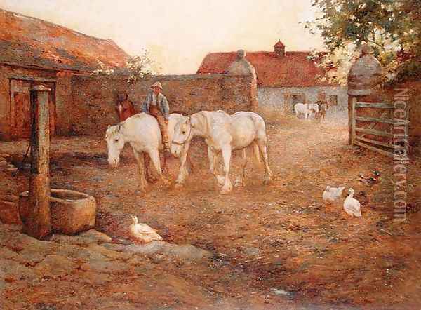 Evening after a Hot Day, 1896 Oil Painting - Harold Swanwick