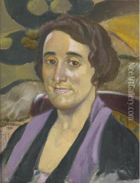 Portrait De Madame Boubee Oil Painting - Maurice Denis