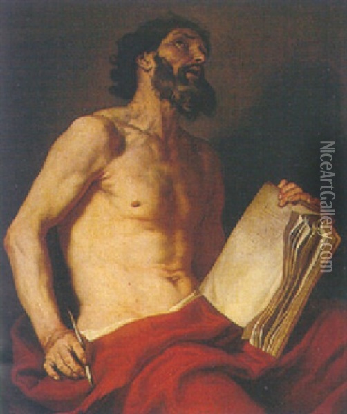 Saint John The Evangelist Oil Painting - Johann Carl Loth