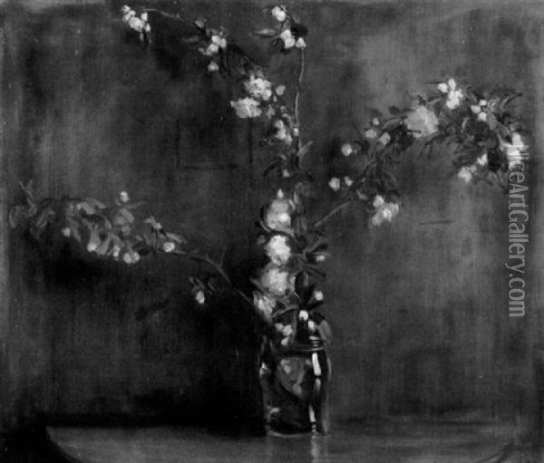 Apple Blossoms Oil Painting - Ignaz Marcel Gaugengigl