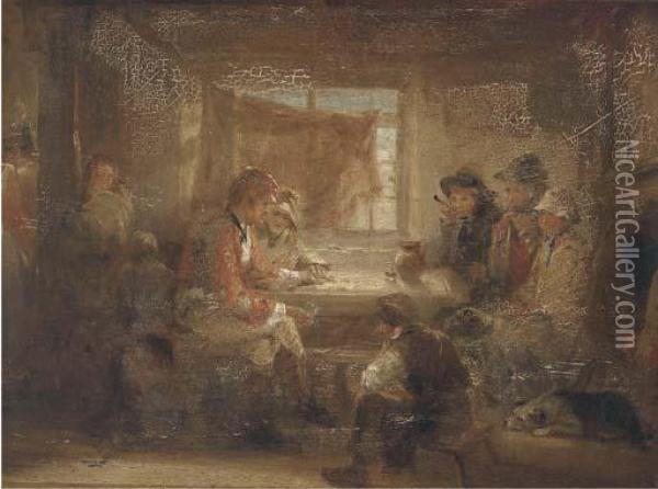 The Plan Of Action Oil Painting - Sir David Wilkie
