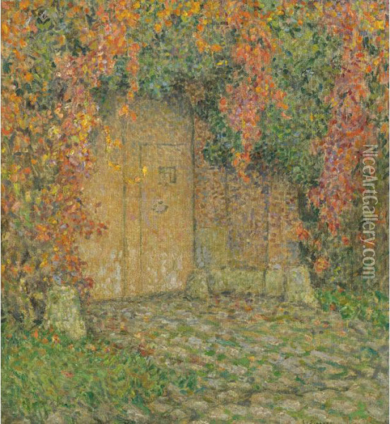 Le Portail Oil Painting - Henri Eugene Augustin Le Sidaner