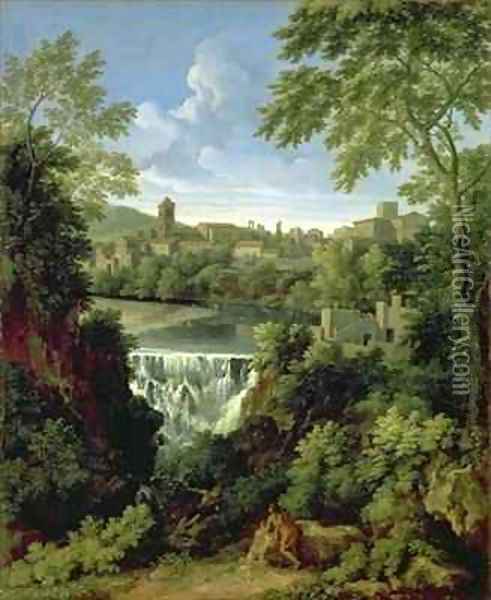 The Falls of Tivoli Oil Painting - Gaspard Dughet