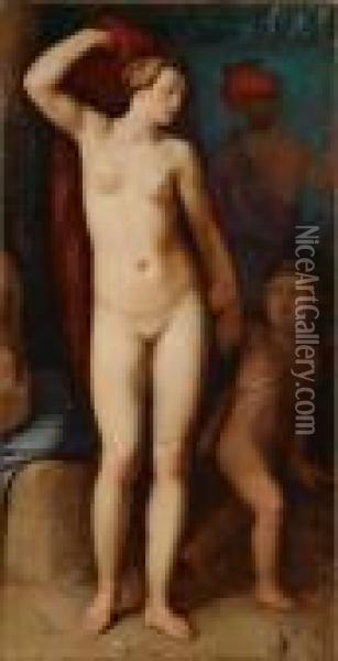 Venus Und Amor Oil Painting - Cornelis Cornelisz Van Haarlem