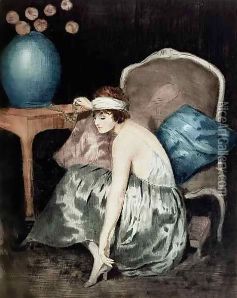 The Flapper Oil Painting - William Ablett