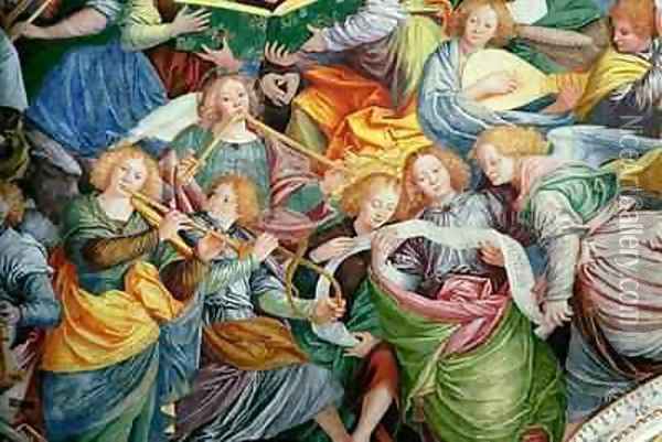 The Concert of Angels 19 Oil Painting - Gaudenzio Ferrari