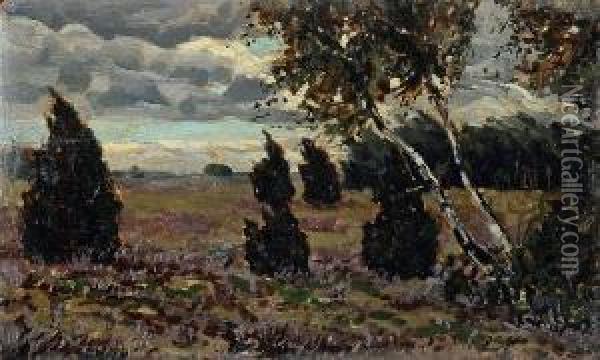 Paesaggio Oil Painting - Teodoro Wolf-Ferrari