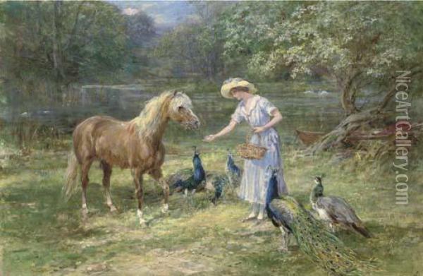 The Favourite Oil Painting - Heywood Hardy