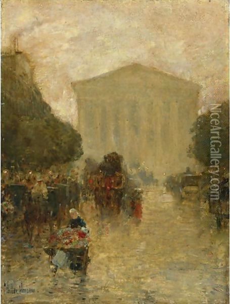 Twilight After Rain Oil Painting - Frederick Childe Hassam