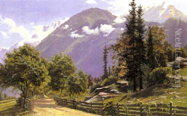 Parti Fra Tyrol Oil Painting - Johannes Boesen