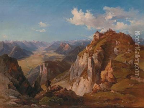 View From Dobratsch Into The Gailtal Oil Painting - Jacob Canciani