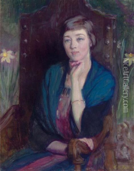 Portrait Of A Friend Oil Painting - Ellen Day Hale