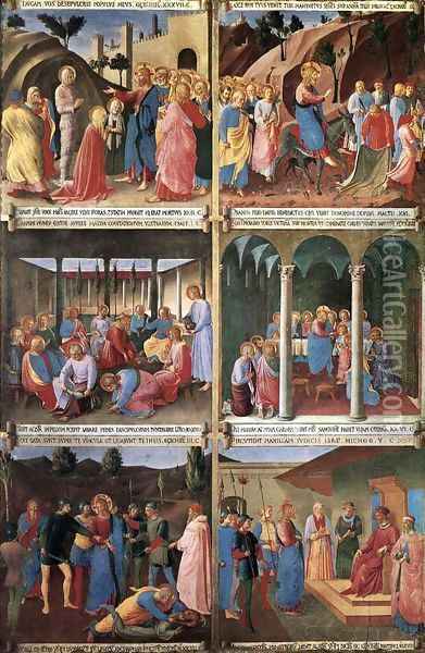 Paintings for the Armadio degli Argenti Oil Painting - Angelico Fra