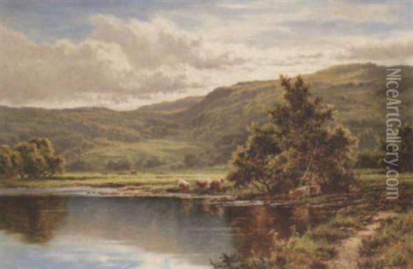 The Lledr River At Bettws-y-coed, North Wales Oil Painting - Henry H. Parker