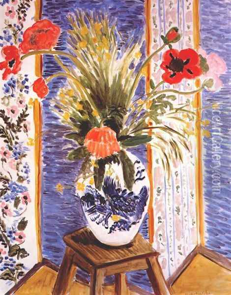 Poppies - Fireworks Oil Painting - Henri Matisse
