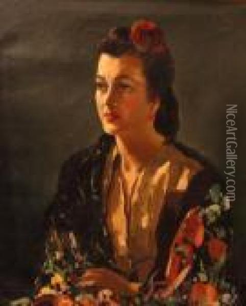 Norma Oil Painting - George Elmer Browne