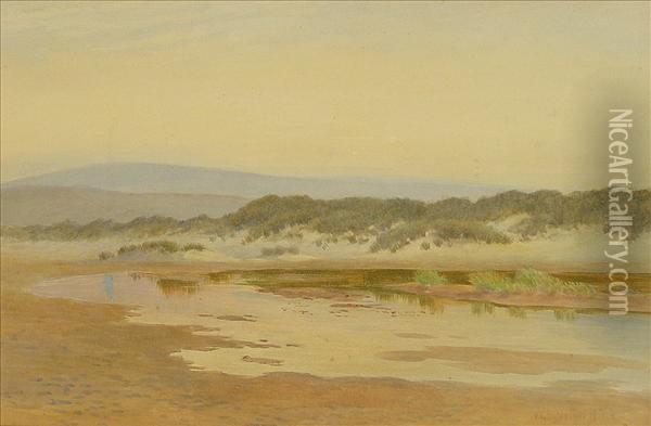 Dunes At Lowtide Oil Painting - William Egerton Hine