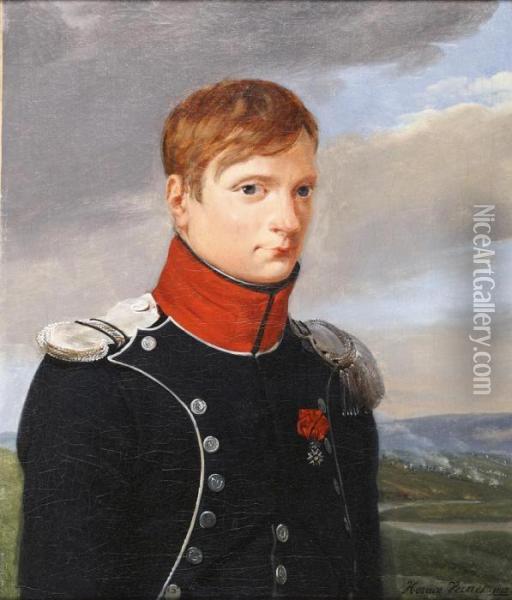 Portrait D'officier Oil Painting - Horace Vernet