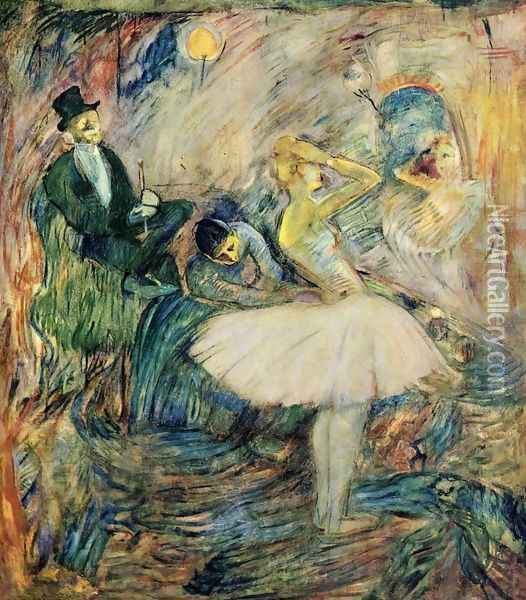 The Dancer in Her Dressing Room Oil Painting - Henri De Toulouse-Lautrec