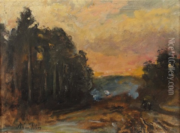 Landschaft Oil Painting - Anna Peters