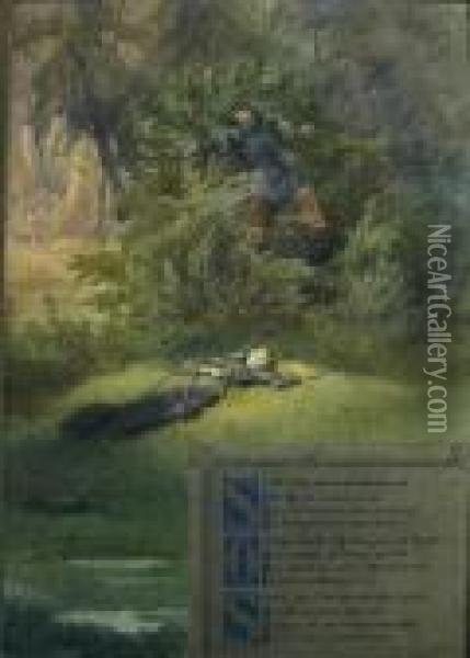 The Sleeping Maiden Oil Painting - Sir Hubert von Herkomer