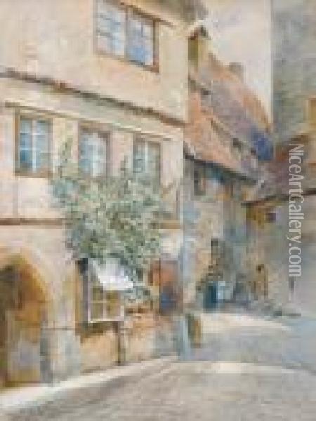 A Corner Of A House Oil Painting - Marie Egner