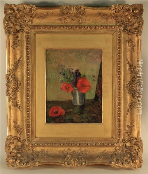 Fleurs Dete Dans Un Goblet Oil Painting - Paul Gauguin