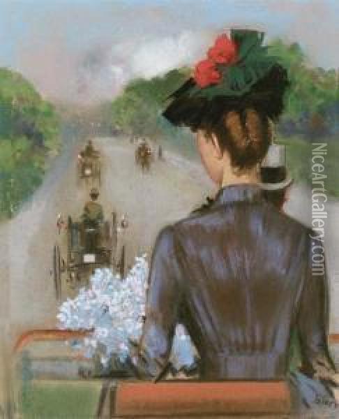 The Carriage Ride Oil Painting - Sidney Starr