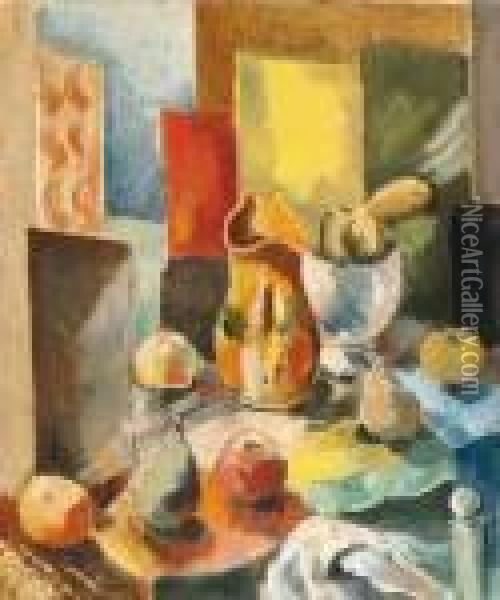  Nature Morte Au Pichet  Oil Painting - Charles Georges Dufresne