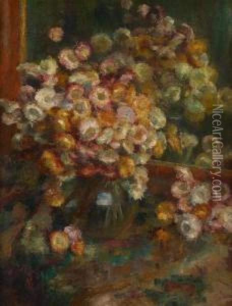 Bouquet Aux Immortelles Oil Painting - Arthur Navez