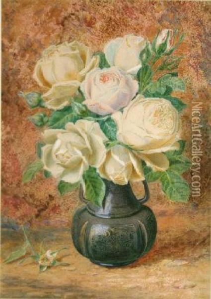 Roses Oil Painting - Thomas Collier