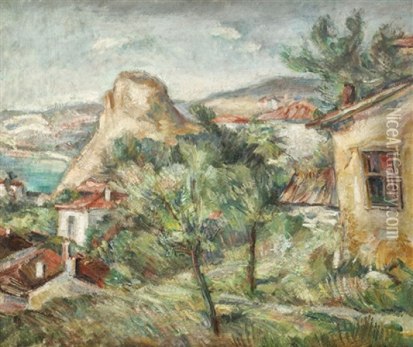 The White Hill In Balchik Oil Painting - Petre Iorgulescu Yor