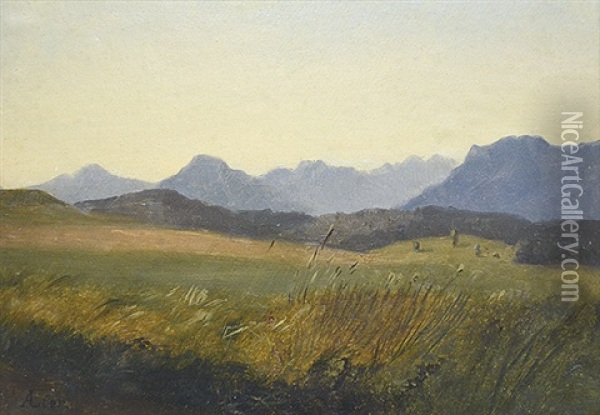 Voralpenlandschaft Oil Painting - Adolf Heinrich Lier