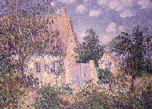 Cottage at St Cyr du Vaudreuil Oil Painting - Gustave Loiseau